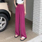 Women's High Waist Loose Drape Suit Wide Leg Pants