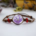 Dried Flower Starry Time Gemstone Necklace - Glass Bead Elegance - Minihomy