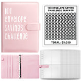 Couple Challenge Save Money Deposit And Savings Journal Book Loose-leaf Binder