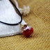 Dried Flower Starry Time Gemstone Necklace - Glass Bead Elegance - Minihomy