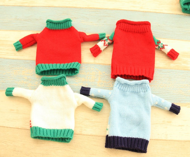 Knitted Christmas Bottle Set - Minihomy