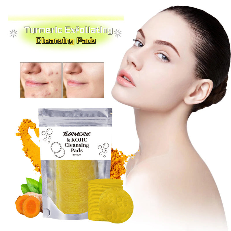 Turmeric Exfoliating Cleansing Pads: Deep Cleanse, Remove Excess Oil & Clogged Pores