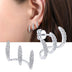 Earrings Diamond Inlaid Vibrato Cold Design Sense - Minihomy