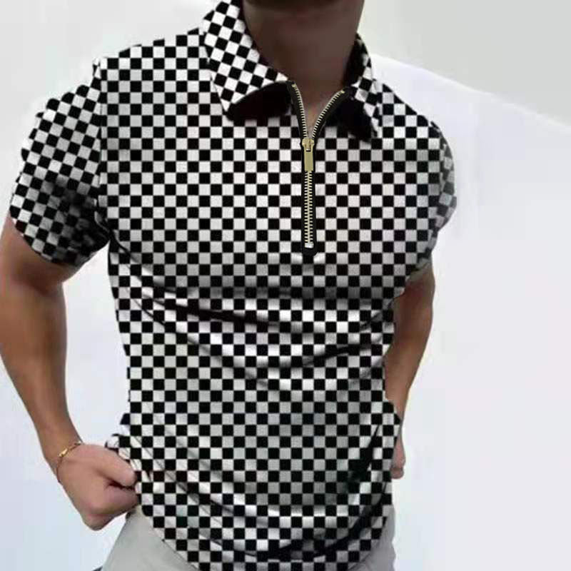 Men's Polo Shirt Men Solid Polo Shirts Brand Men Short-Sleeved Shirt