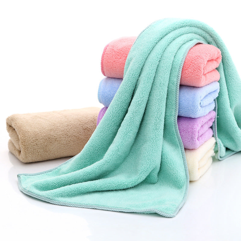 Coral fleece microfiber towel - Minihomy