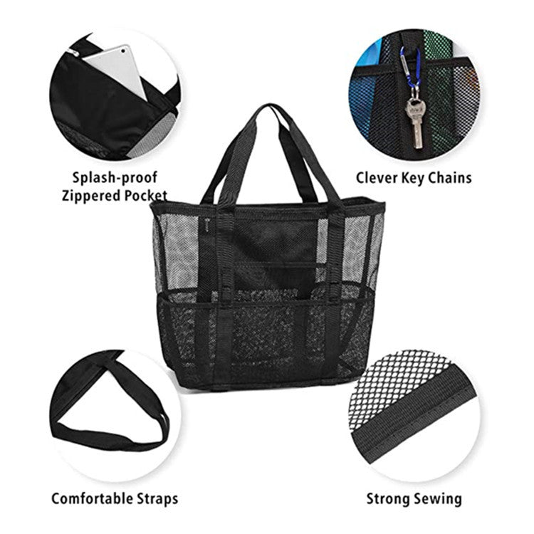 Large-capacity Mesh Portable Beach Bag