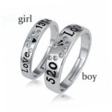 Men And Women's Creative Silver Diamond Rings - Minihomy