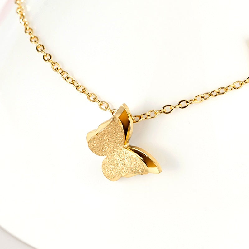 Women butterfly pendant anklet leg chain summer  bracelet