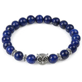 Natural Stone Owl Head Yoga Bracelet - Minihomy