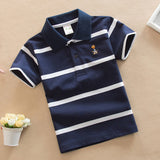 College Style Boys Polo Short Sleeve T-shirt: Cool and Casual Everyday Wear