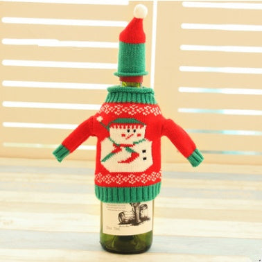 Knitted Christmas Bottle Set - Minihomy