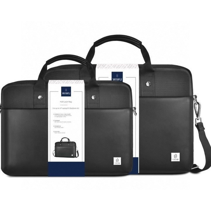 Multi-Pocket Laptop Handbag with Separate Computer Layer