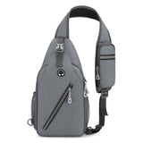 Men's Canvas Crossbody Bag - Multifunctional Chest Bag for Men