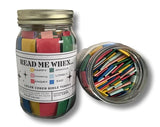 Color-Coded Bible Verse Jar | Handmade Christian Gift | 67 Verses on Emotions - Minihomy