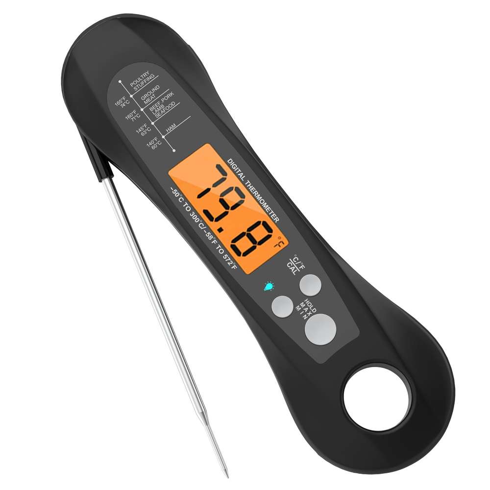 Kitchen Waterproof Folding Electronic Oven Thermometer - Minihomy