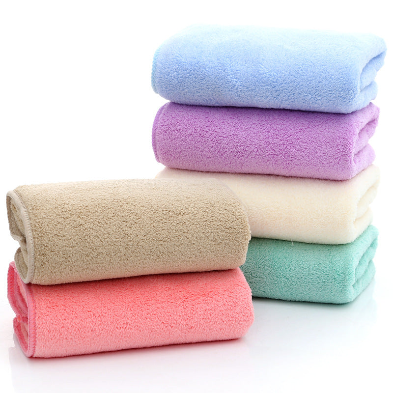 Coral fleece microfiber towel - Minihomy