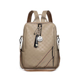 Checkerboard Backpack for Women: Casual Shoulder Bag, Travel & Shopping