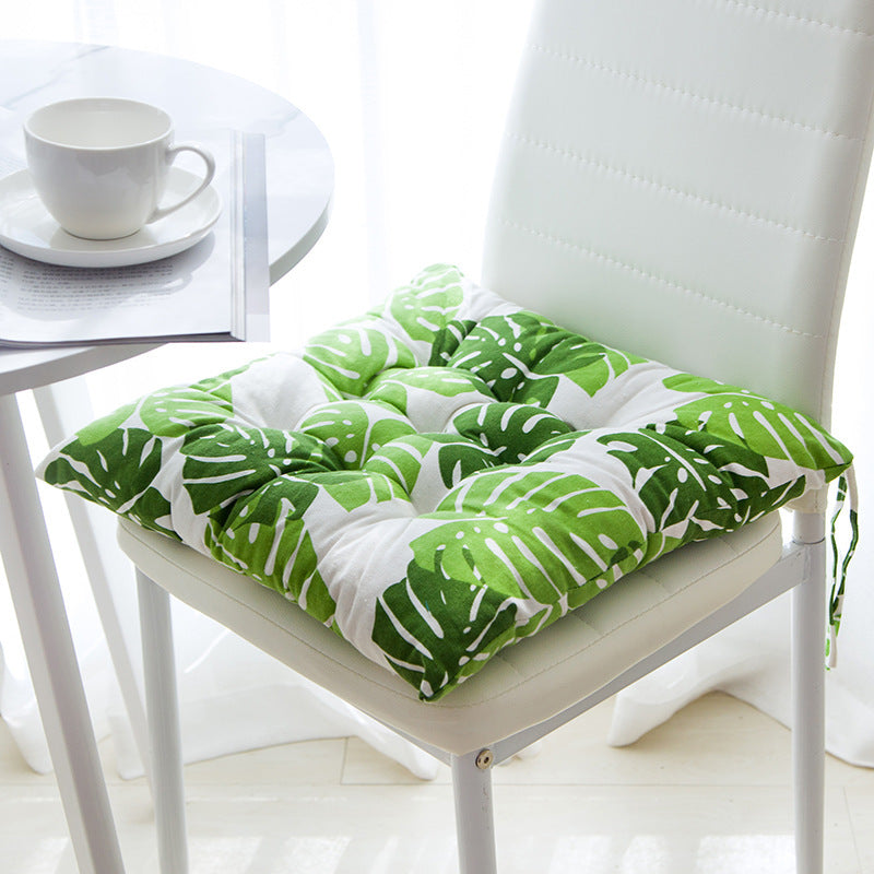 Summer Chair Cushion - Square Linen+Cotton Seat Pad