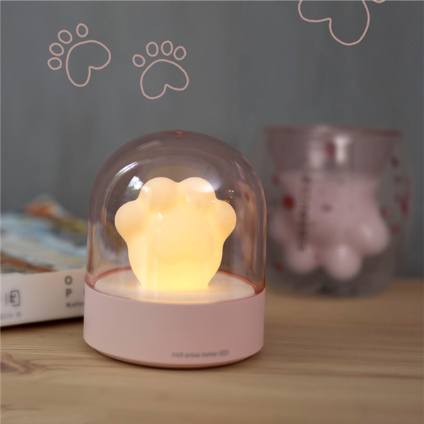 Cuddle Up with the Cat Paw Music Lamp: Light, Music, and Cuteness All in One - Minihomy