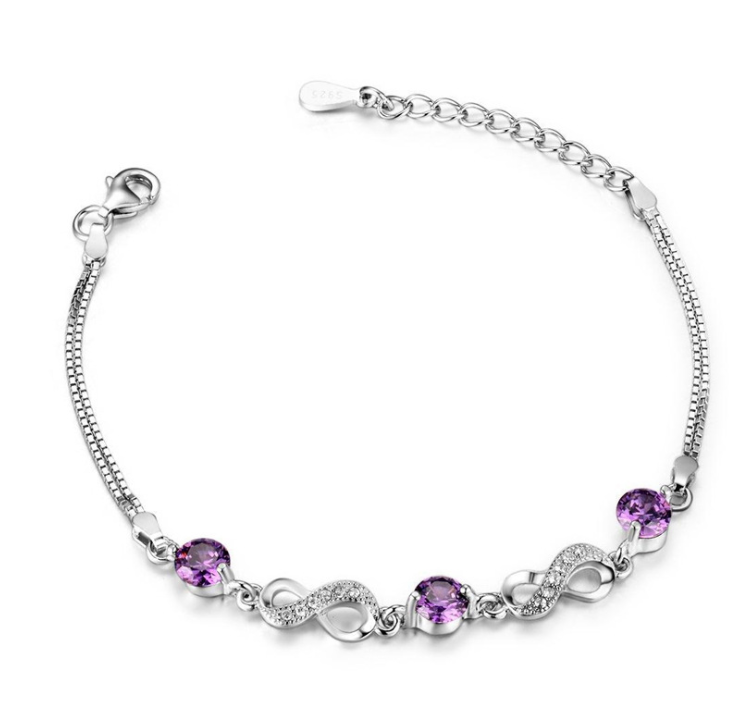 S925 Sterling Silver Bracelet Jewelry Diamon female jewelry