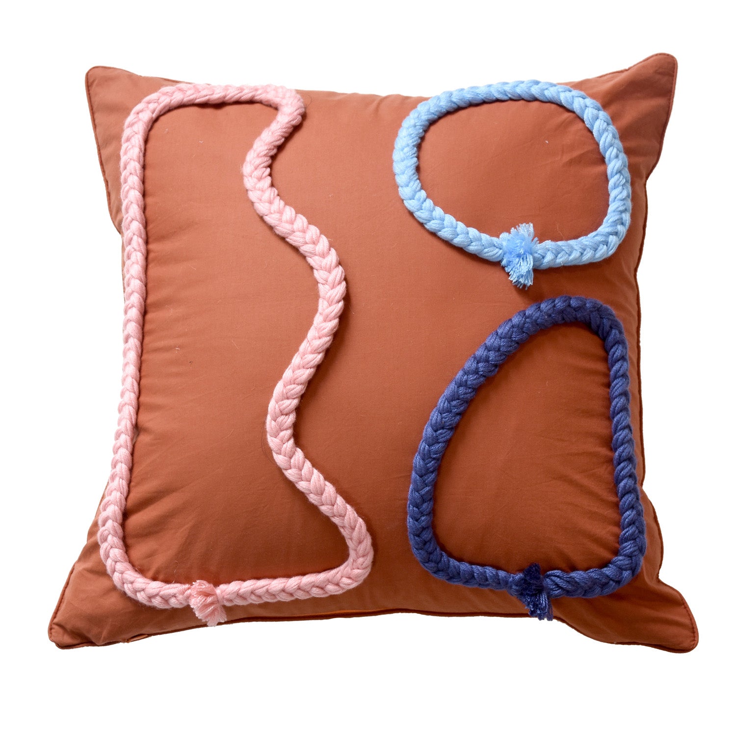 Hand-woven Pure Cotton Throw Pillow Case