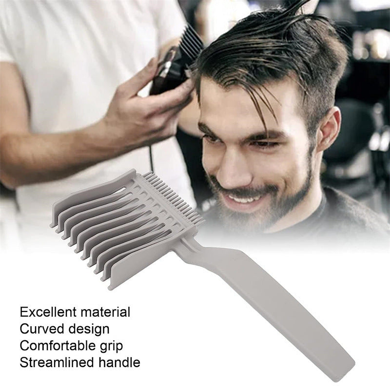 Clipper Barber Fade Combs - Ergonomic Styling Tool for Men - Hair Cutting Comb with Gradienter Design - Flat Top Comb - Salon