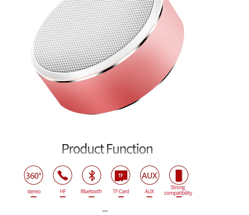 S8 portable Bluetooth speaker Mini card subwoofer built-in battery mini speaker