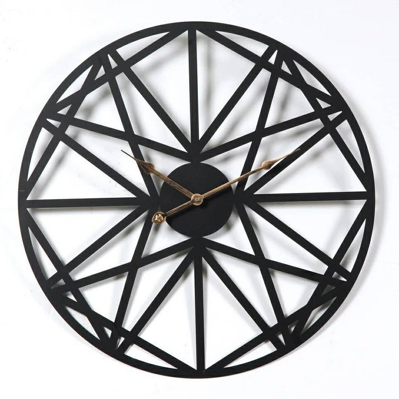 Iron wall clock living room silent wall clock - Minihomy