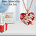 Luxury Red Crystal Heart-shaped Necklace: Perfect for Mother's Day - Minihomy