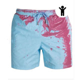 Magical Change Color Beach Shorts Summer Men Swimming Trunks Swimwear Swimsuit