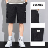 Casual Drawstring Cargo Shorts With Multi Pocket Summer Outdoor Men's Beach Pants: Your Essential Summer Companion