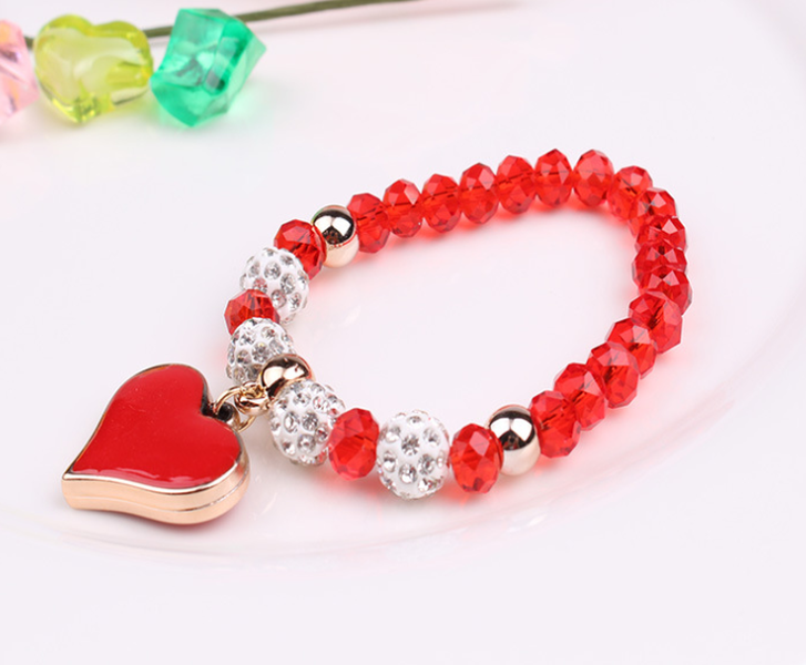 Elastic Crystal  Bracelet & Bangle Heart Bracelets - Minihomy