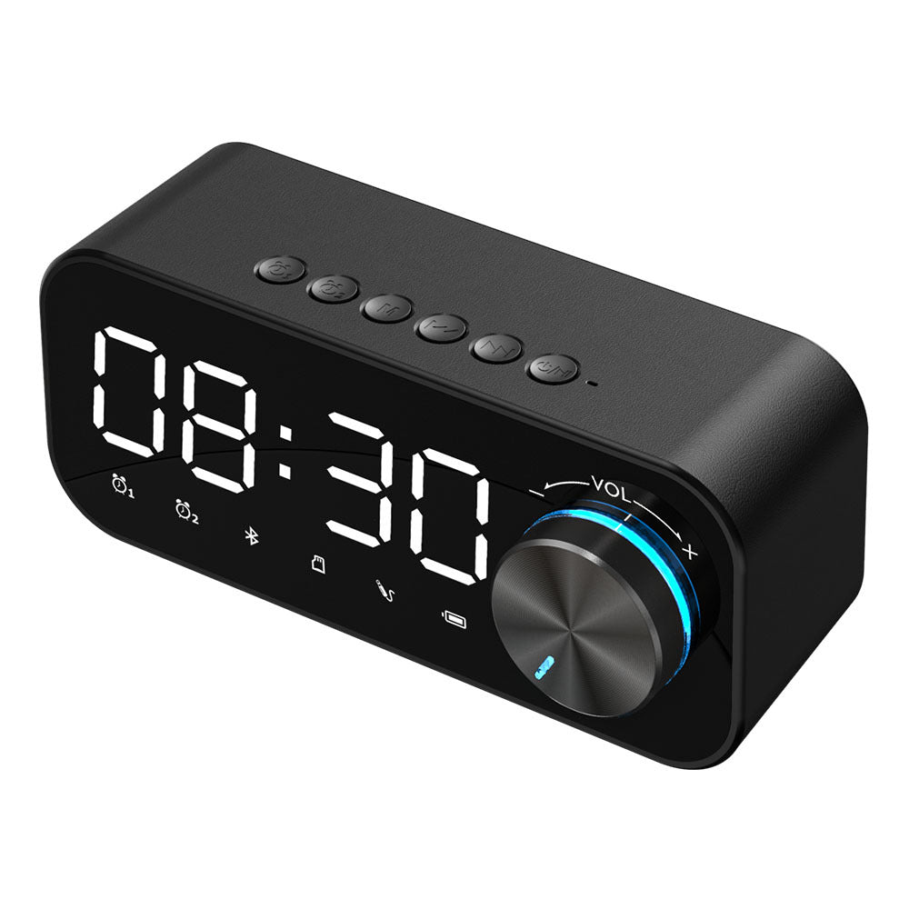 Bluetooth Alarm Clock Speaker Digital Display Alarm Clock LED Wireless Subwoofer Music Player Table Clock Home Decor