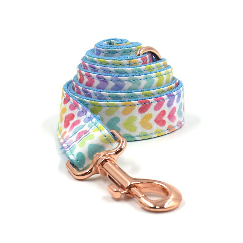 Pet Collar Leash Bow Trash Bag Set