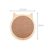 Board Scratching Post Mat Wall Mounted Scratcher Pad with Suction Cup Toy