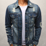 Men Clothes Winter Oversize Jeans Coat Denim Jacket