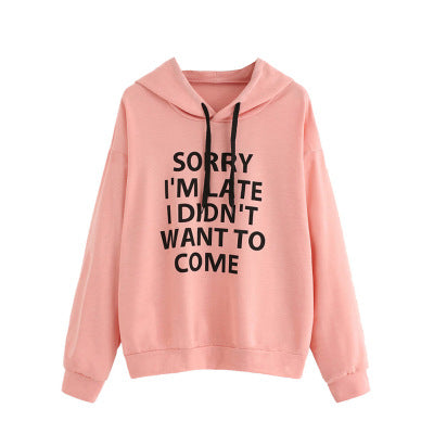 Hooded Casual Ladies Loose Sweatshirts