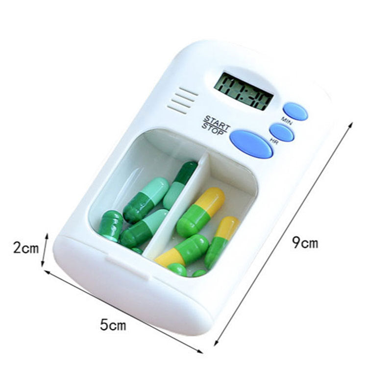 Mini Portable Pill Reminder Drug Alarm Timer Electronic Box Organizer - Minihomy