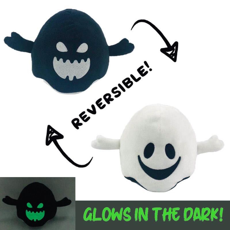 Halloween Luminous Plush Toys - Reversible Ghost Pumpkin Plush Toy