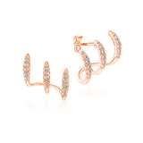 Earrings Diamond Inlaid Vibrato Cold Design Sense - Minihomy