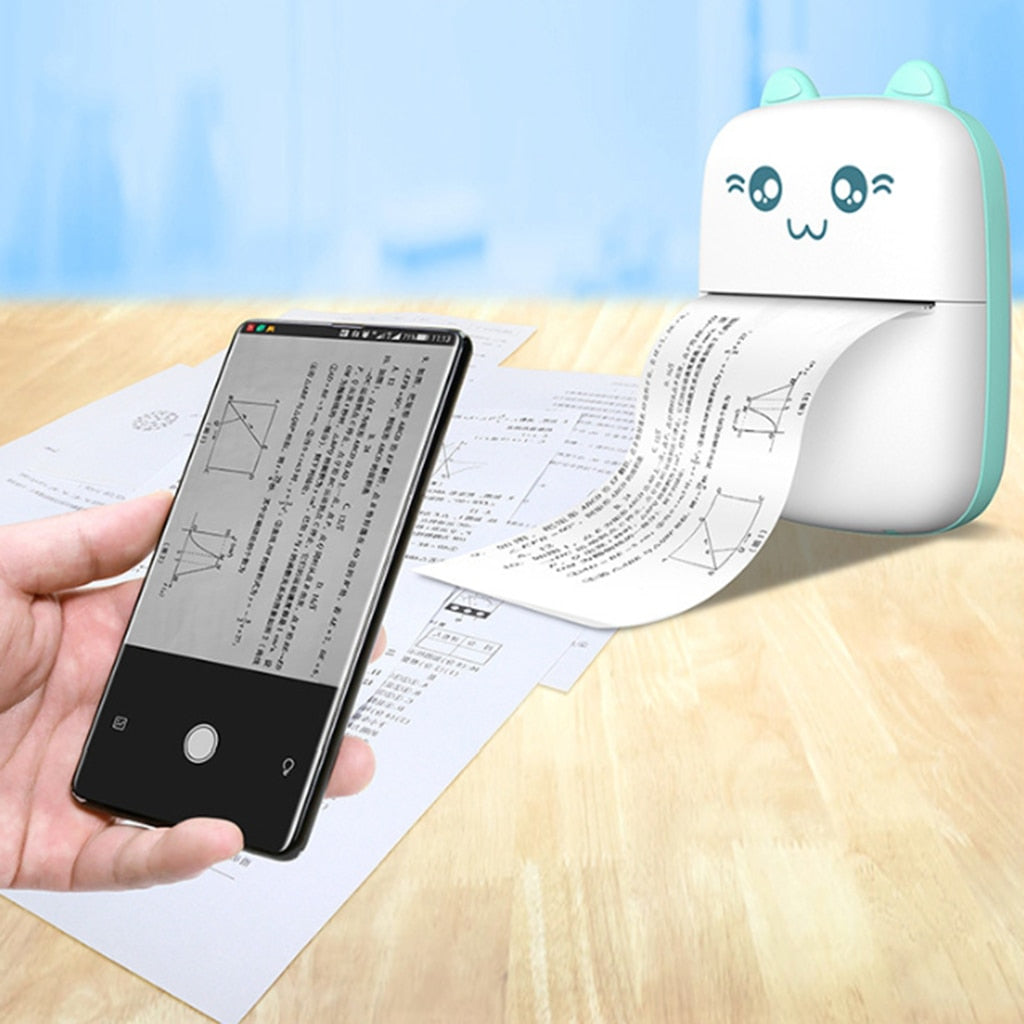 Mini Printer - Portable Bluetooth WiFi Pocket Photo Printer - Minihomy