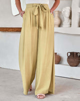 Casual Pants Women's High Waist Wide Leg Pants - Minihomy