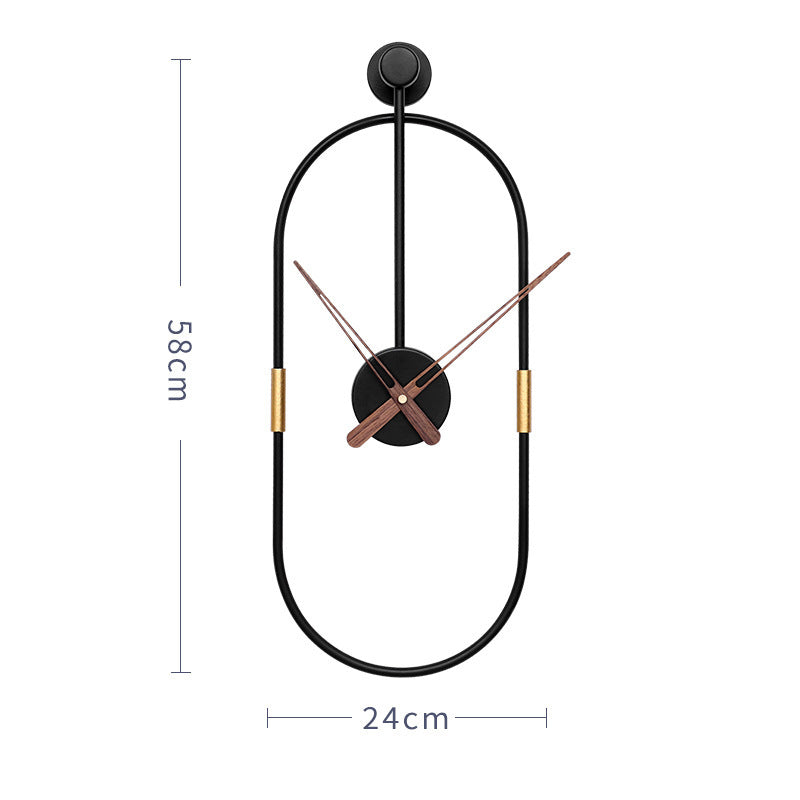 Creative Wall Clock Home Living Room Bedroom Decoration Wall Clock Nordic Style Simple Clock - Minihomy