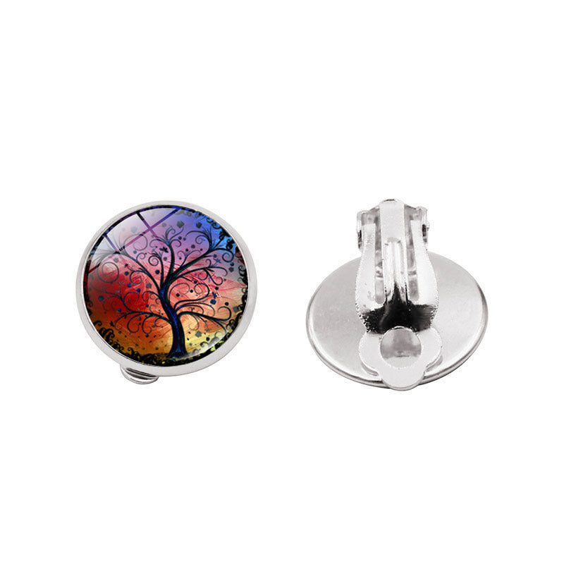 Tree of Life Time Gem Earrings