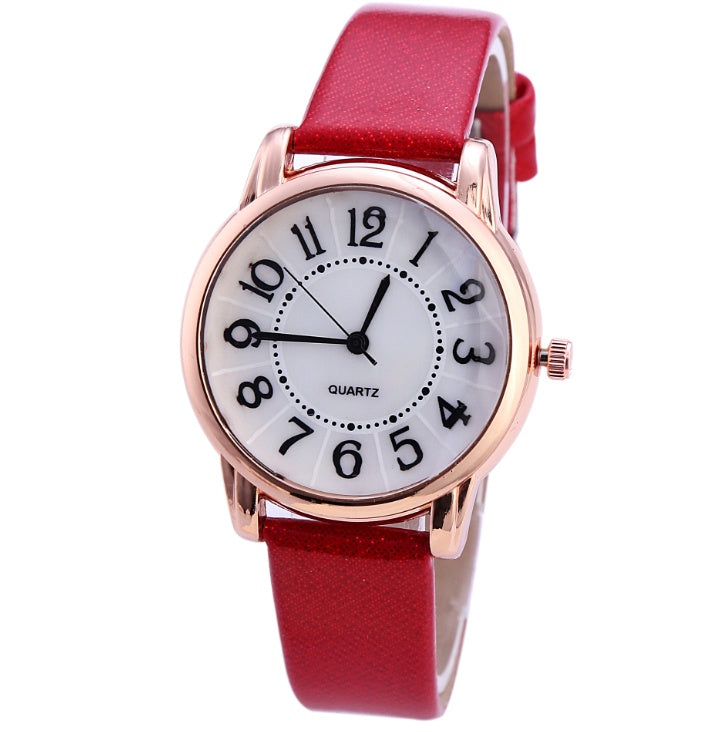 Women Simple Dial Wristwatches Casual Fashion Luxury Leather Strap Quartz Watches Clock Relogio Feminino