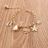 Women's Simple Shell Starfish Scallop Love Bracelet