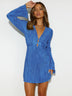 Ladies Flash Slim Sloping Sleeve Dress: Elevate Your Style with Elegance - Minihomy