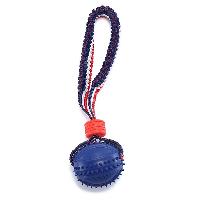 Interactive Dog Toy Ball - Teether with Rope for Chewing, Training & Fun - Minihomy