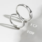 Sterling Silver Surprise Love Ring - Hidden Pattern Engagement Band