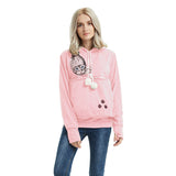 Cute Cat Hoodie Weatshirt With Big Pocket For Pets Hooded Tops Clothes